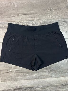 ATHLETA Trekkie North Shorts Hiking Walking 3.5” Black Women’s Size 18